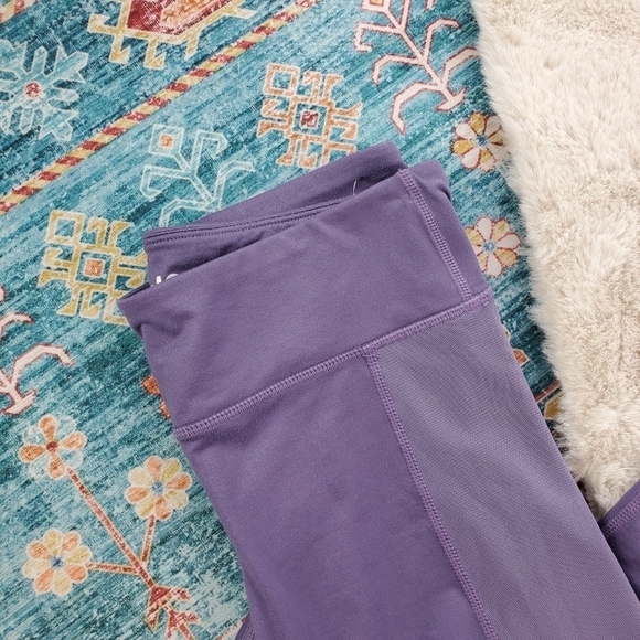 Joy Lab Purple Mesh Ankle Legging Small - Picture 2 of 8